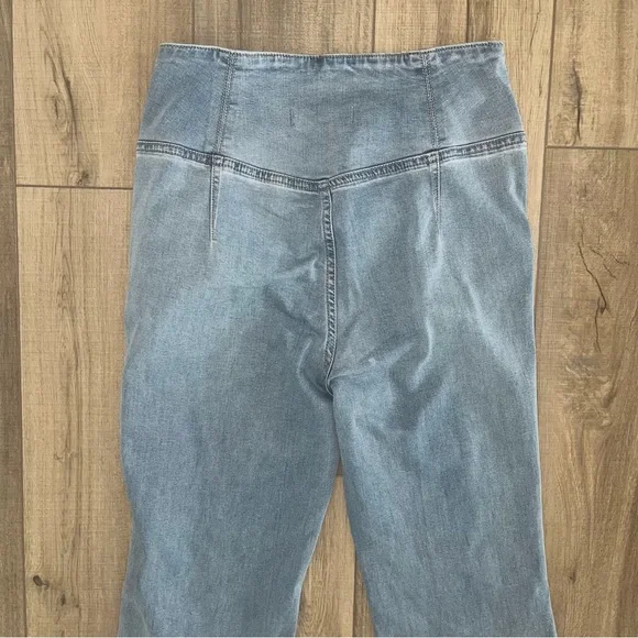 We the Free Venice Beach Flare Jeans Crossover High Rise 29 Boho Retro Wideleg - Picture 8 of 14
